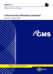 e-Government Metadata Standard - Version 3.0