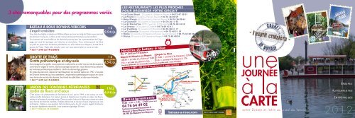 Brochure Groupe du Bateau Ã  Roue â St Nazaire-en-Royans