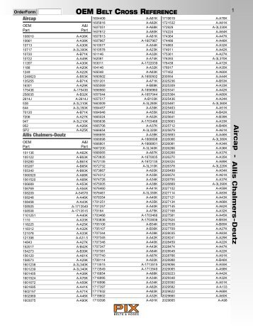 OEM Belt Cross Reference - Garage Robert Carrier inc.