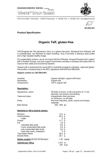 teff seeds (pdf) - White-star.de