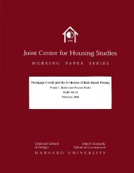 Untitled - Joint Center for Housing Studies - Harvard University