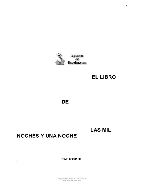 EL LIBRO DE LAS MIL NOCHES Y UNA NOCHE