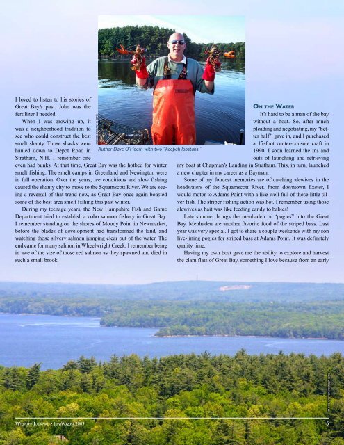 A lifetime harvesting the resources of Great Bay - New Hampshire ...