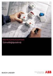 erkinantotuotteet EsimerkkijÃ¤rjestelmiÃ¤ M - Installationsprodukter