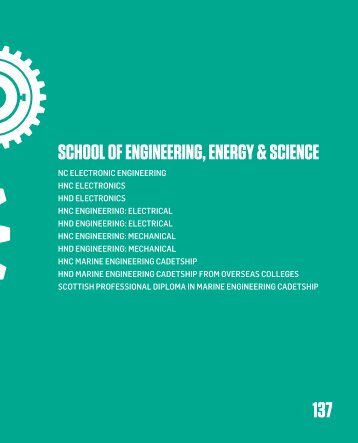 School of ENGINEERING, ENERGY & ScIENcE - City of Glasgow ...