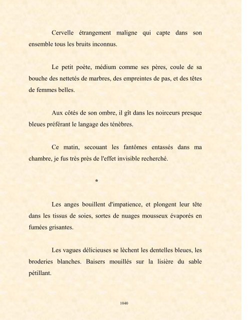 FRANCK LOZAC'H MILLE POÈMES EN PROSE