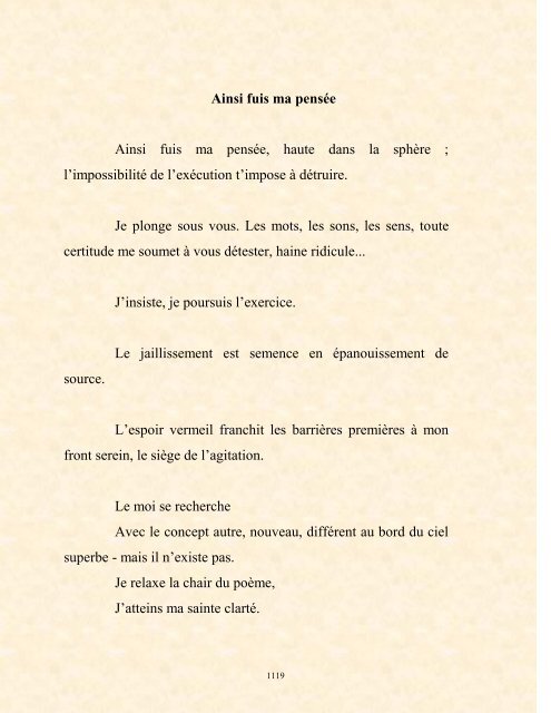 FRANCK LOZAC'H MILLE POÈMES EN PROSE