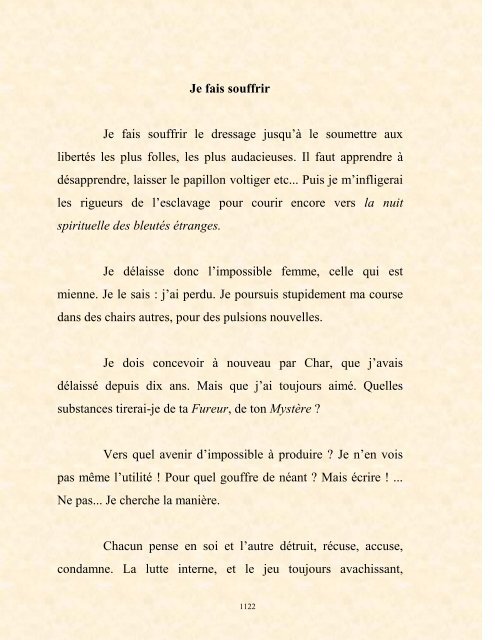 FRANCK LOZAC'H MILLE POÈMES EN PROSE