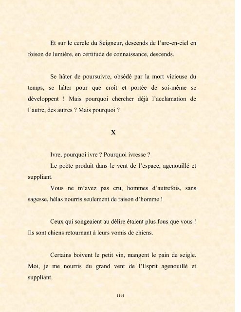 FRANCK LOZAC'H MILLE POÈMES EN PROSE