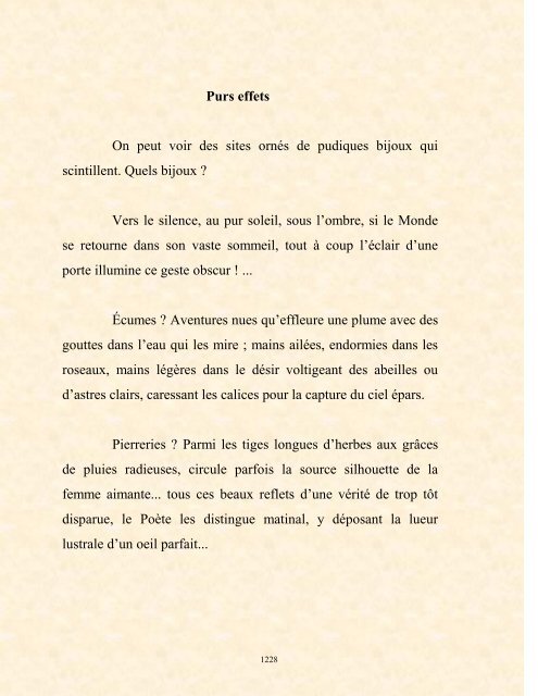 FRANCK LOZAC'H MILLE POÈMES EN PROSE