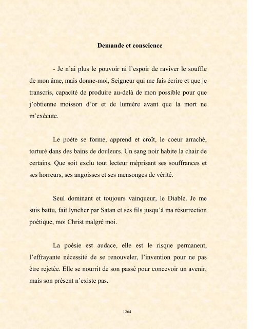 FRANCK LOZAC'H MILLE POÈMES EN PROSE