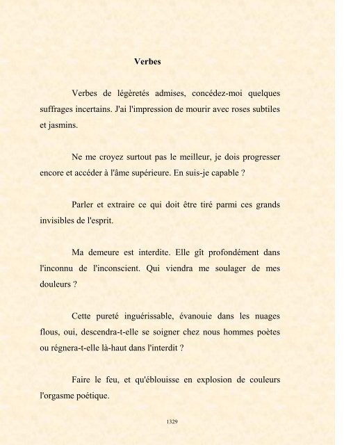 FRANCK LOZAC'H MILLE POÈMES EN PROSE