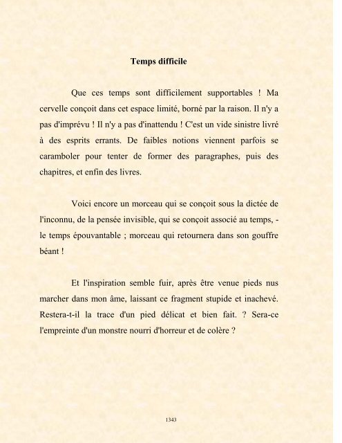 FRANCK LOZAC'H MILLE POÈMES EN PROSE