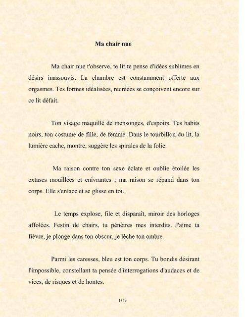 FRANCK LOZAC'H MILLE POÈMES EN PROSE