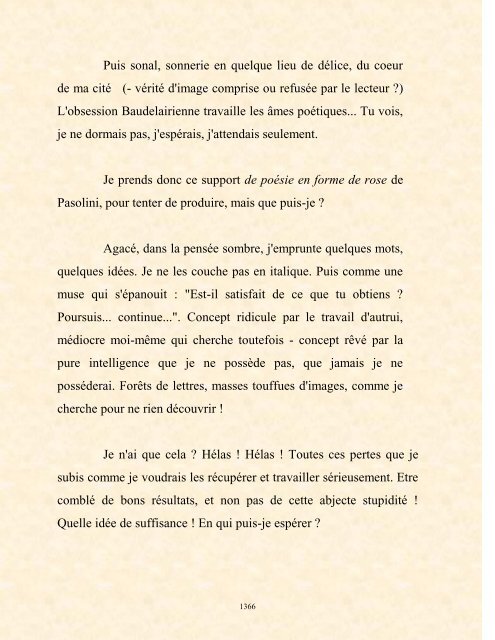 FRANCK LOZAC'H MILLE POÈMES EN PROSE