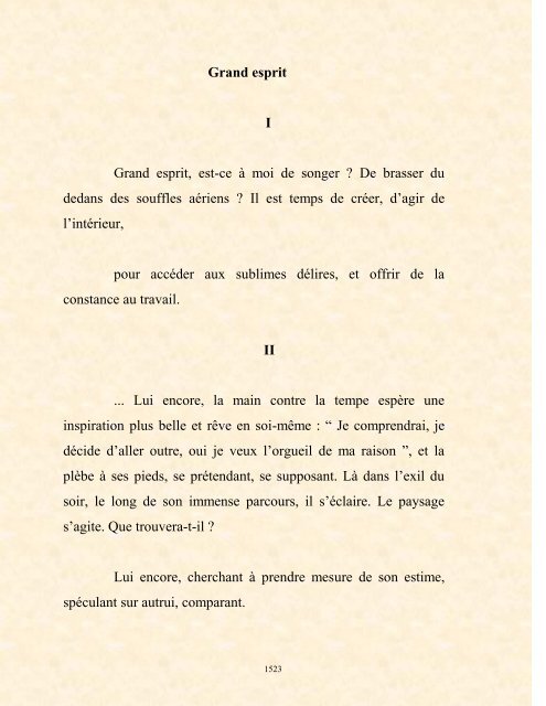 FRANCK LOZAC'H MILLE POÈMES EN PROSE