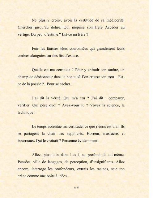 FRANCK LOZAC'H MILLE POÈMES EN PROSE