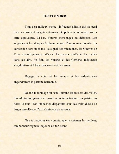 FRANCK LOZAC'H MILLE POÈMES EN PROSE