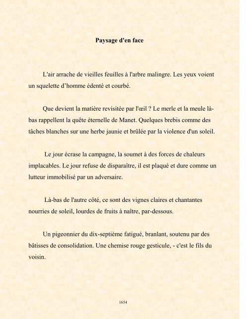 FRANCK LOZAC'H MILLE POÈMES EN PROSE