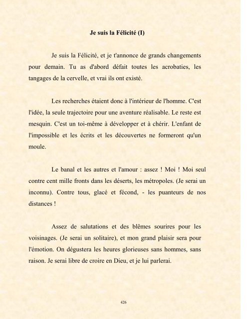 FRANCK LOZAC'H MILLE POÈMES EN PROSE