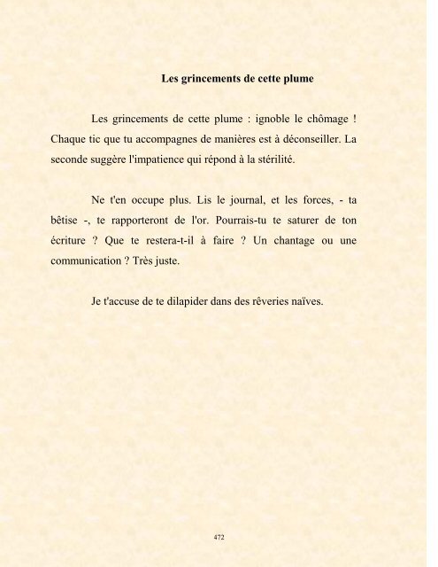 FRANCK LOZAC'H MILLE POÈMES EN PROSE