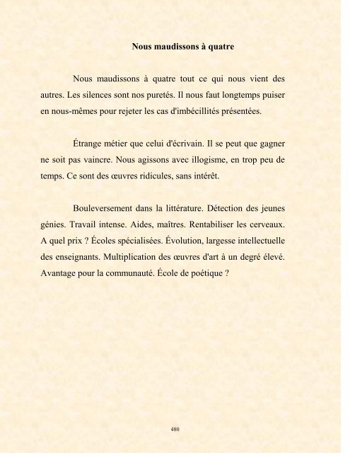 FRANCK LOZAC'H MILLE POÈMES EN PROSE