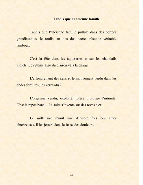 FRANCK LOZAC'H MILLE POÈMES EN PROSE