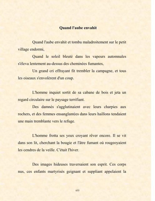 FRANCK LOZAC'H MILLE POÈMES EN PROSE