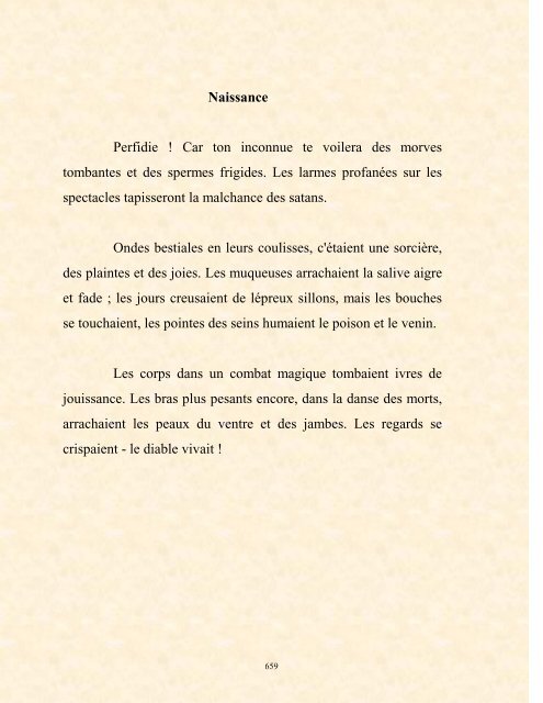 FRANCK LOZAC'H MILLE POÈMES EN PROSE