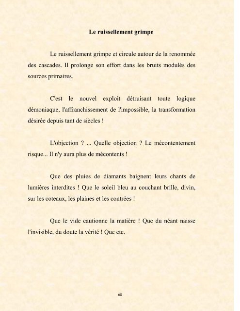 FRANCK LOZAC'H MILLE POÈMES EN PROSE