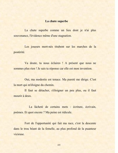 FRANCK LOZAC'H MILLE POÈMES EN PROSE