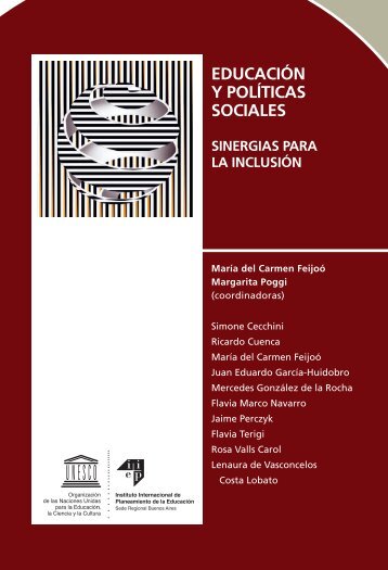 Educación y políticas sociales Sinergias para la inclusion