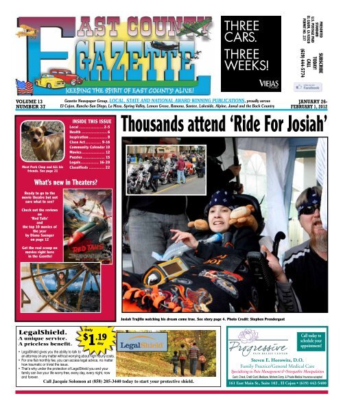 January 26 - East County Gazette