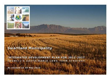 2017 as revised by Council on 30 May 2013 - Swartland Municipality