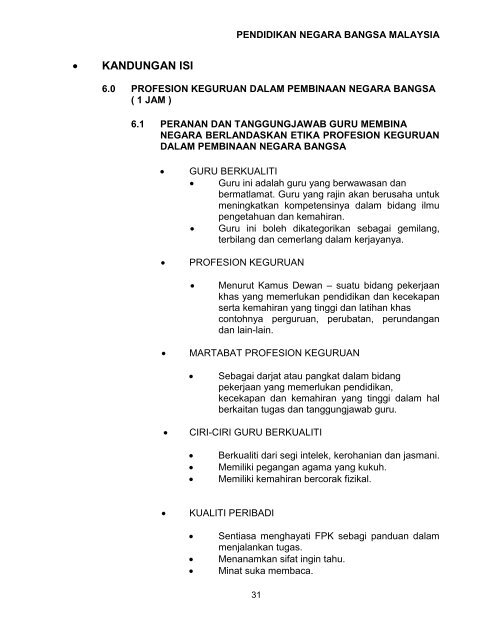 Modul Pendidikan Negara Bangsa