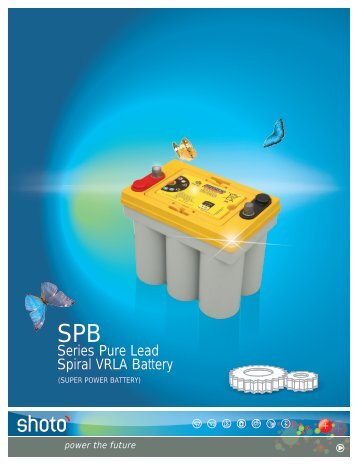 Series Pure Lead Spiral VRLA Battery - Regen Power