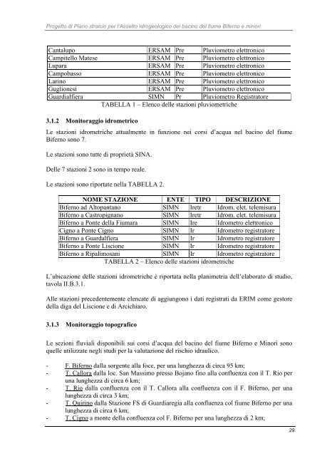 Biferno - AutoritÃ  di Bacino Interregionale - Regione Molise