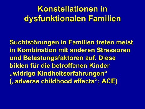 âKinder aus suchtbelasteten Familienâ - Geschichte ... - Vivid