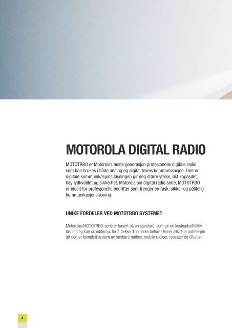 MOTOROLA DIGITAL RADIO - Zenitel