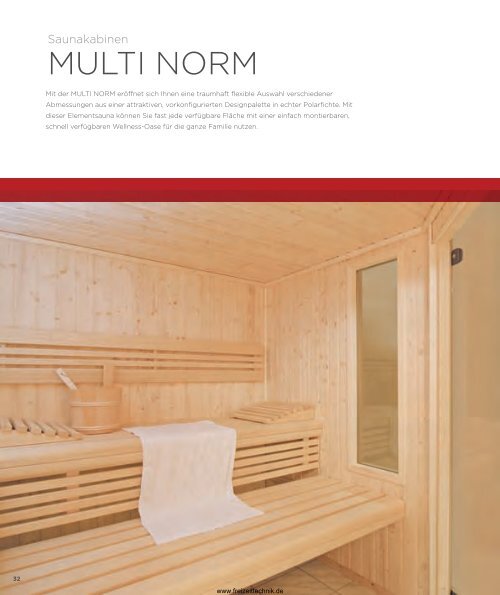 Katalog von Helo Sauna