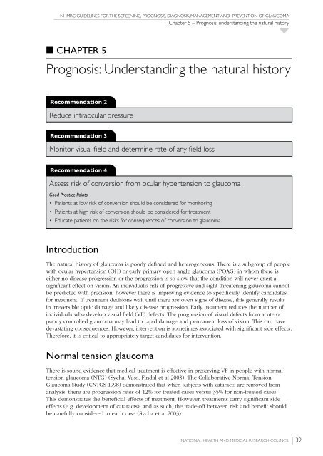 NHMRC Glaucoma Guidelines - ANZGIG