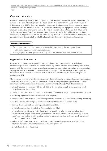 NHMRC Glaucoma Guidelines - ANZGIG