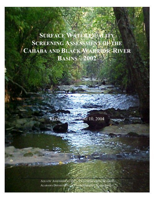 Surface Water - Alabama Department of Environmental Management