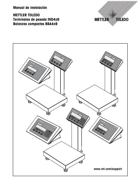 Manual de instalación METTLER TOLEDO Terminales de pesada ...