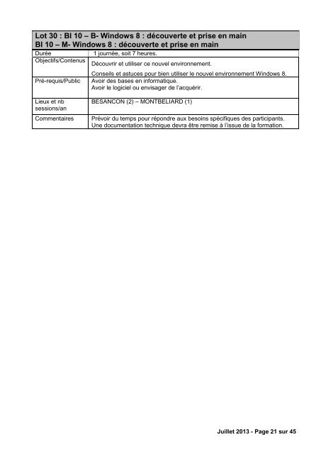 cahier des charges - Chambre de mÃ©tiers et de l'artisanat du Doubs