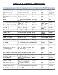 International Testing Centers.