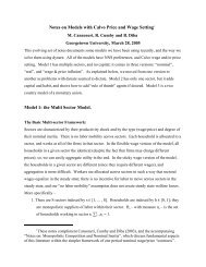 Notes on Models with Calvo Price and Wage Setting - Georgetown ...