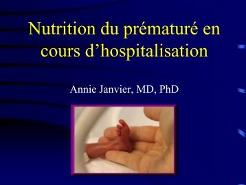 Nutrition group - CHU Sainte-Justine - SAAC