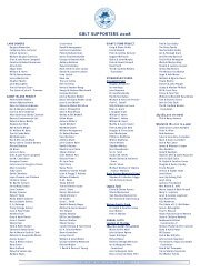 2008 - GBLT Supporters List - Georgian Bay Land Trust