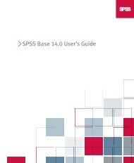 SPSS Base User Guide 14.0